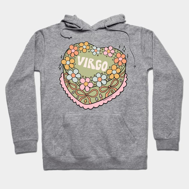 Virgo Heart Cake Hoodie by Doodle by Meg